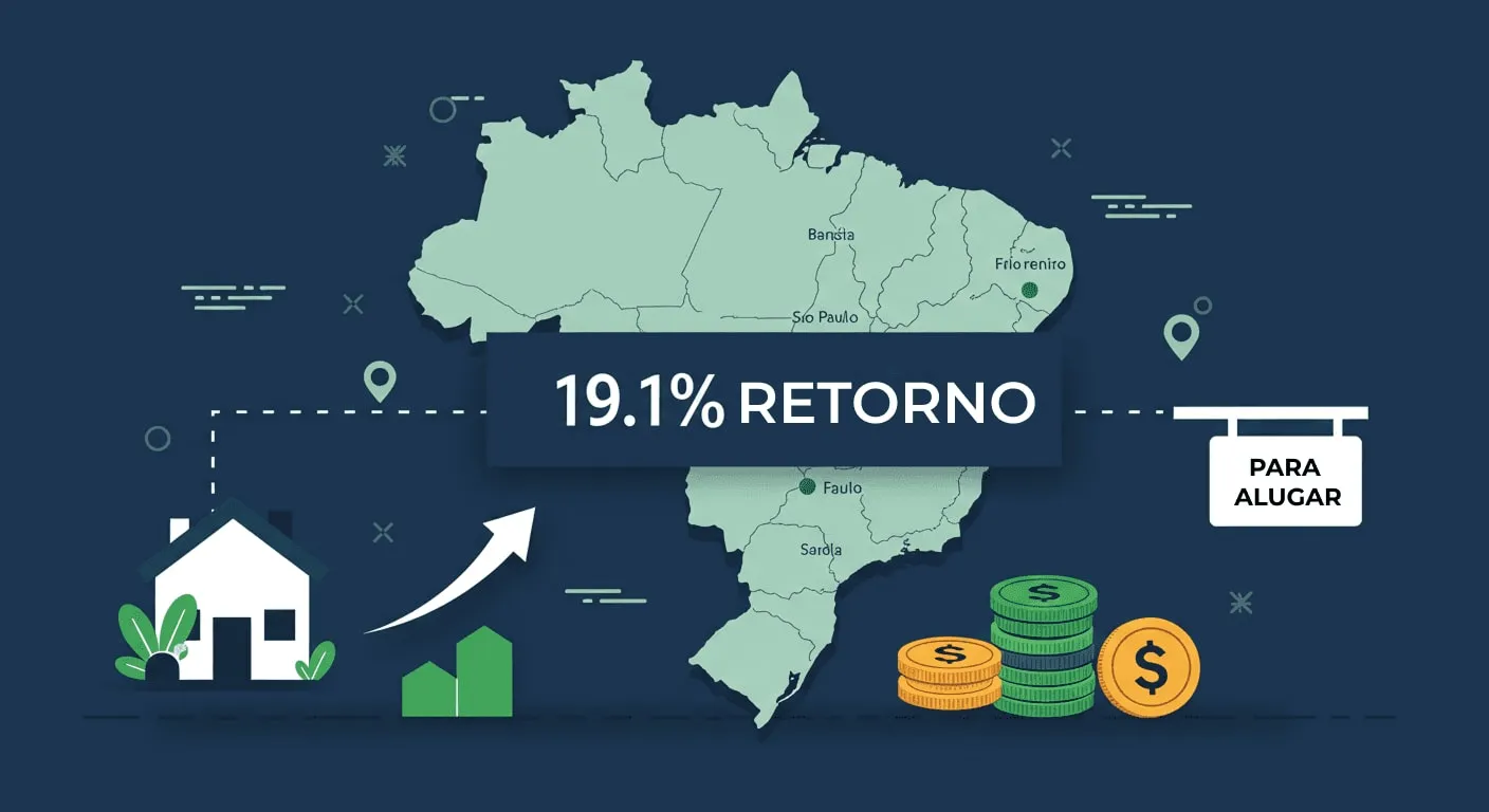 Rentabilidade de imóveis no Brasil chega a 19,1% ao ano em 2024